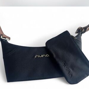 Nuna Black Stroller Bag and Pouch Set